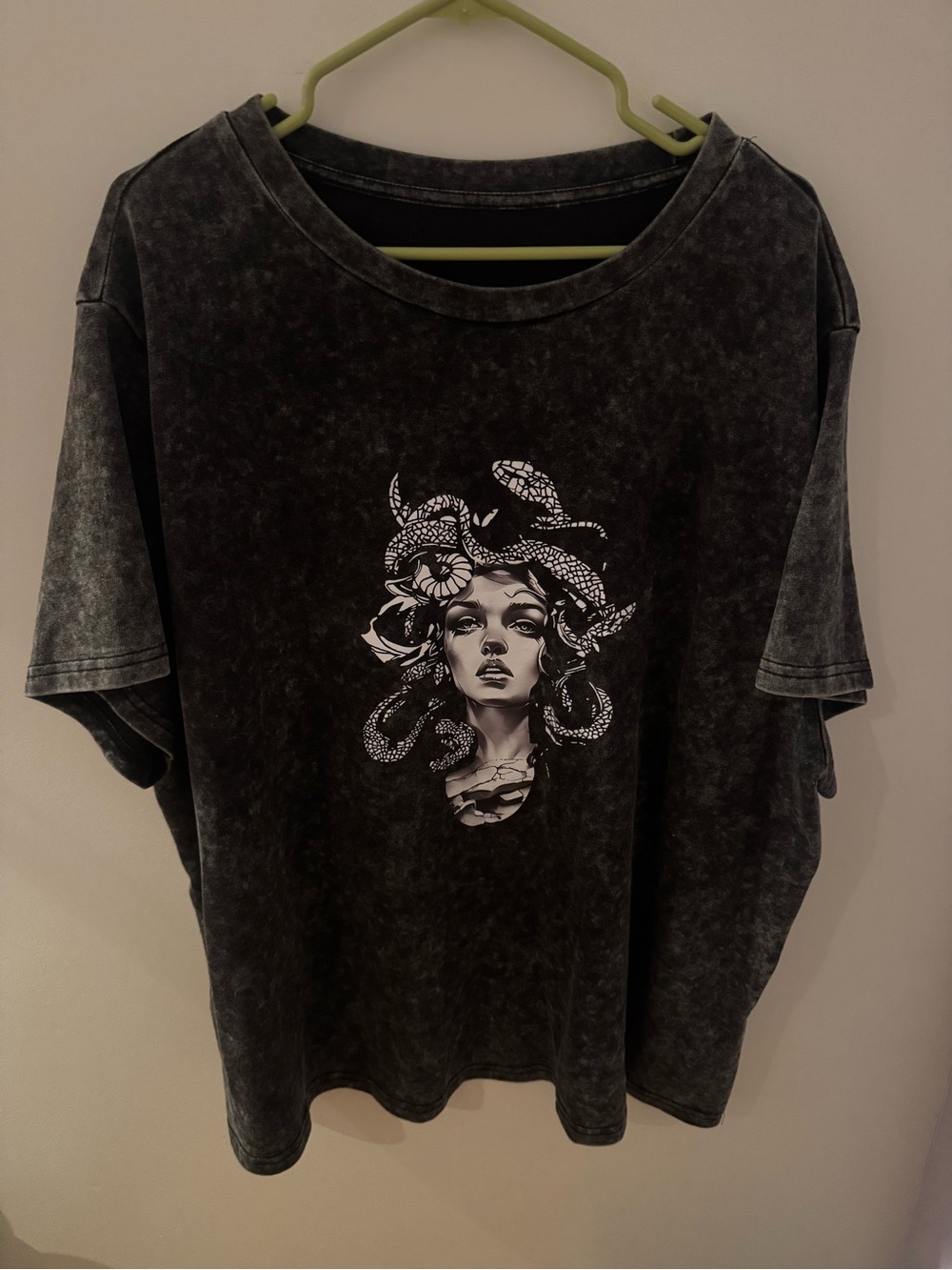 SHEIN Black Washed Medusa Graphic Tee - Women Tops